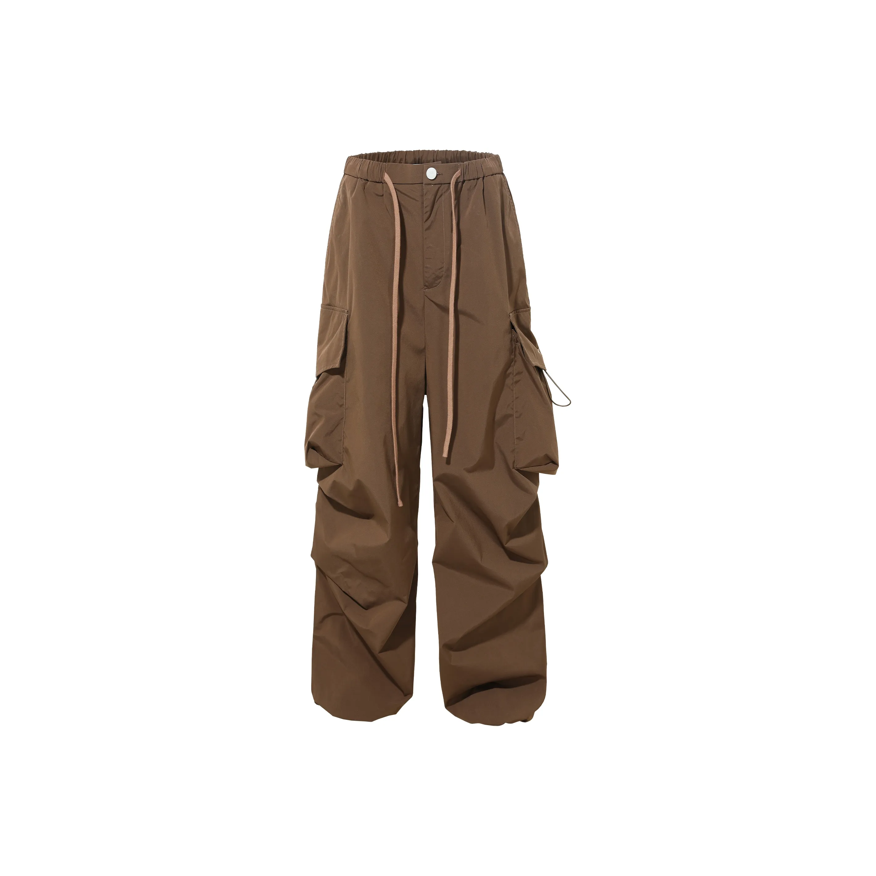 BJHG Large Pleated Pockets Casual Pants