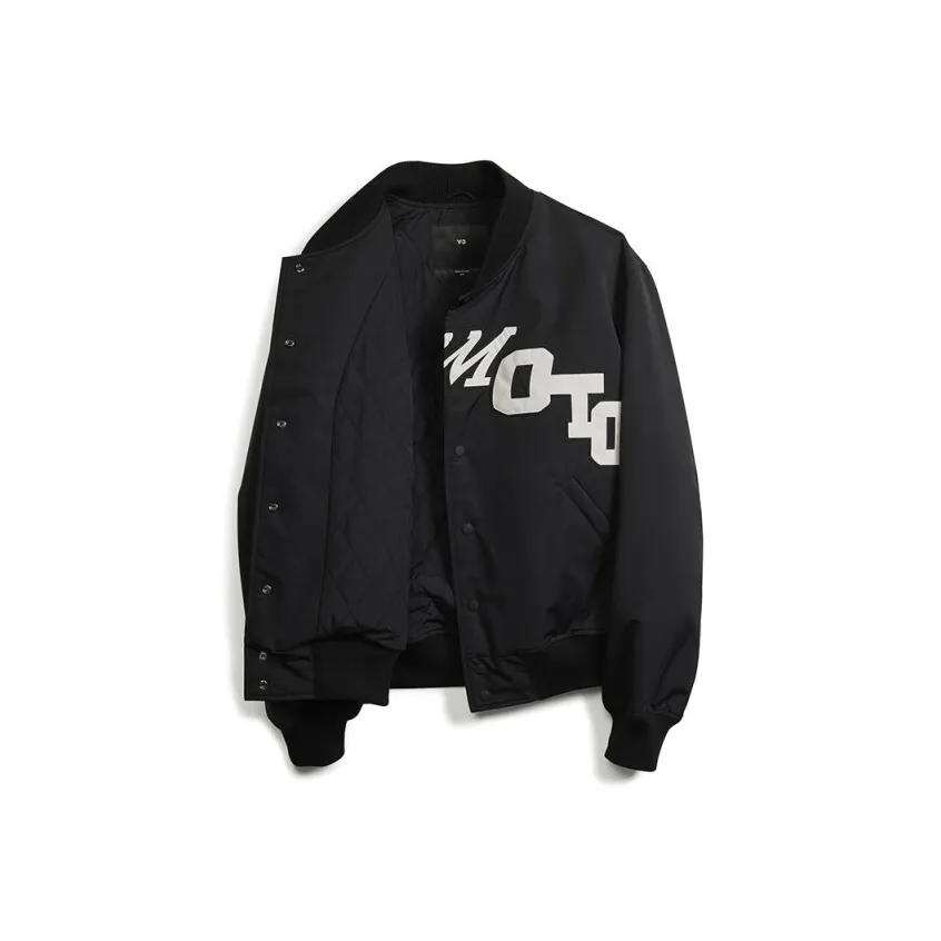 Y 3 Team Button Up Bomber Jacket