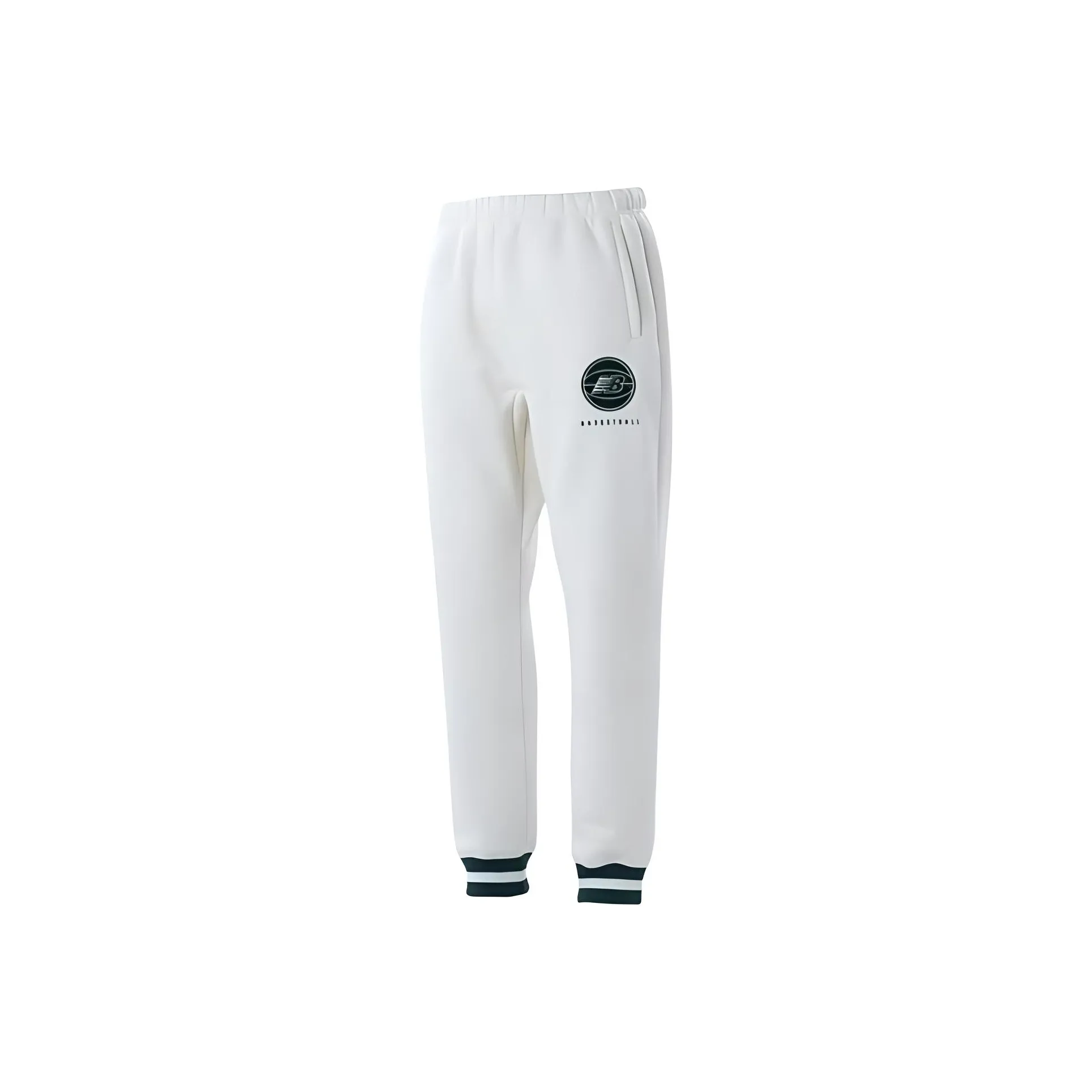 New Balance Basketball Apparel Knitted Sweatpants Men's White