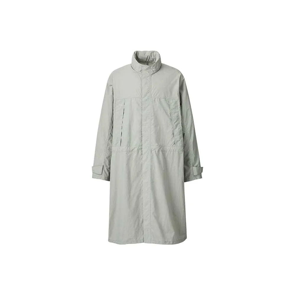 UNIQLO Trench Coat Men
s Gray Green