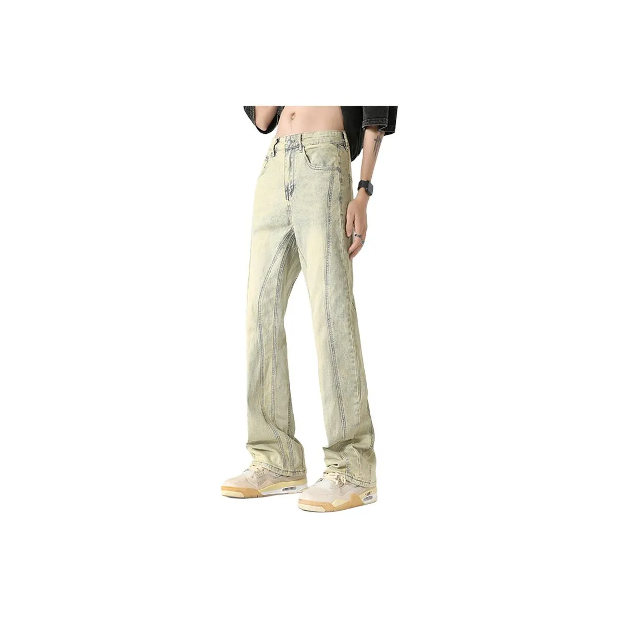 CIZA chocolate-wash jeans Unisex