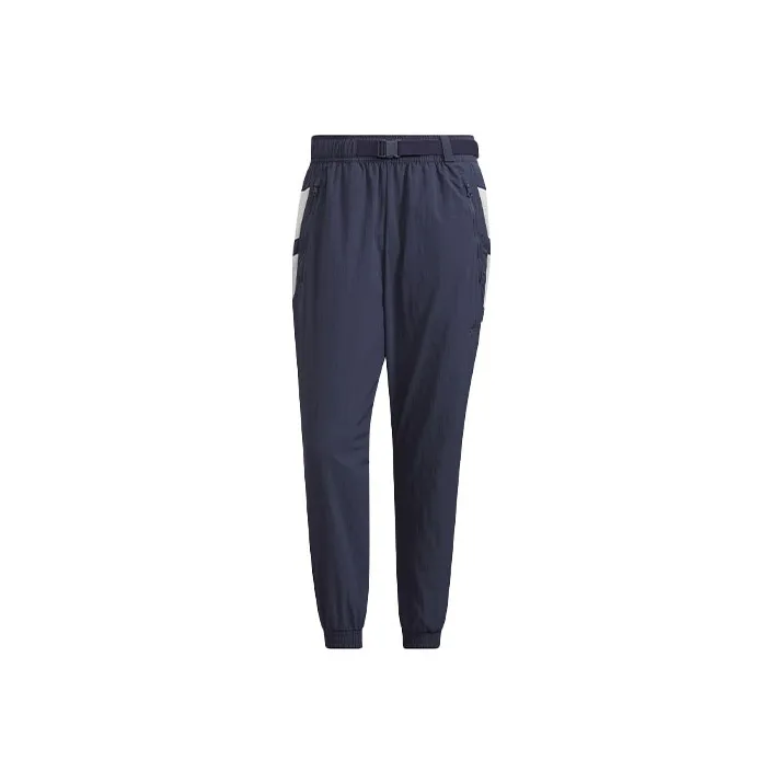 Adidas Knitted Sports Pants Men's Dark Gray Navy Blue