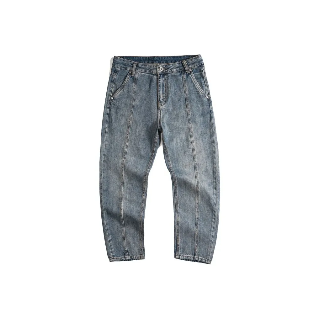 & V & Светло-синие Мужские Джинсы