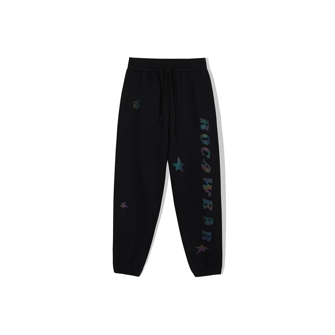 ROCAWEAR Штаны с манжетами Повседневные брюки Мужские Черные