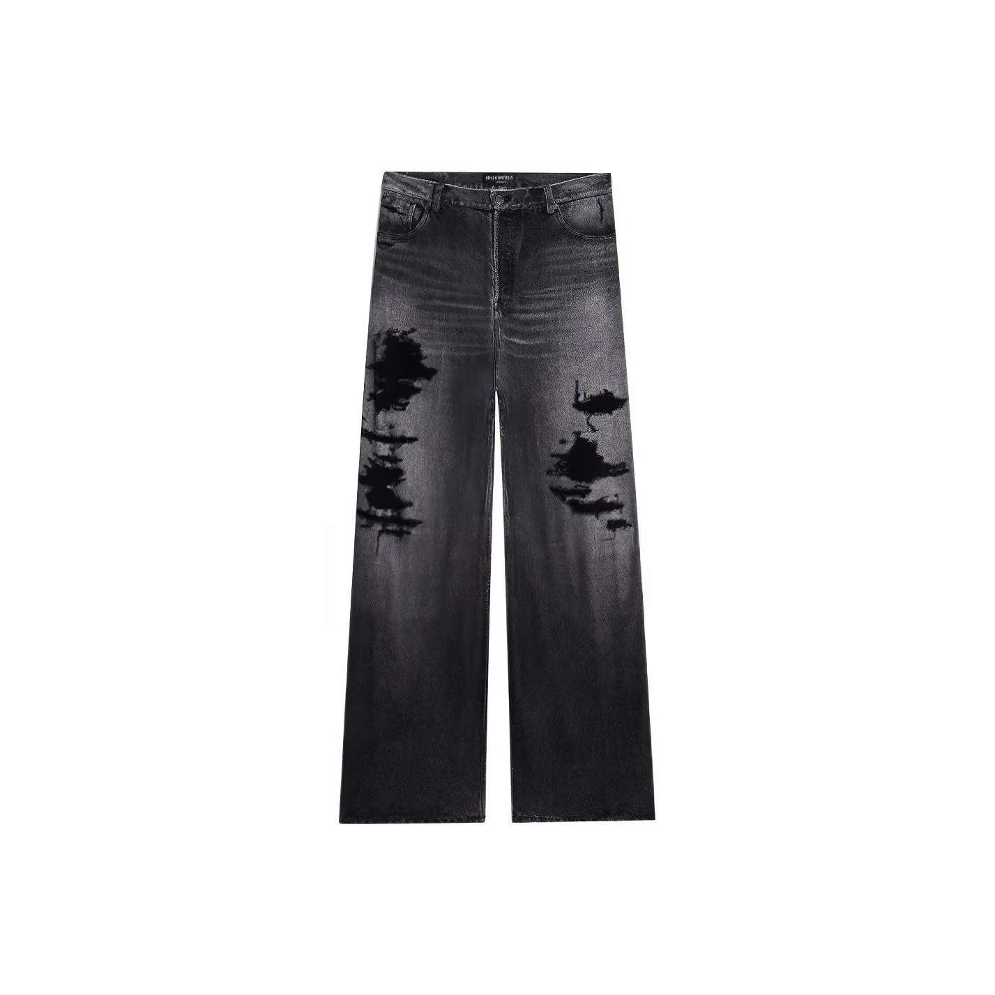Balenciaga Trompe L'Œil Large Baggy Trousers 'Dirty Grey'