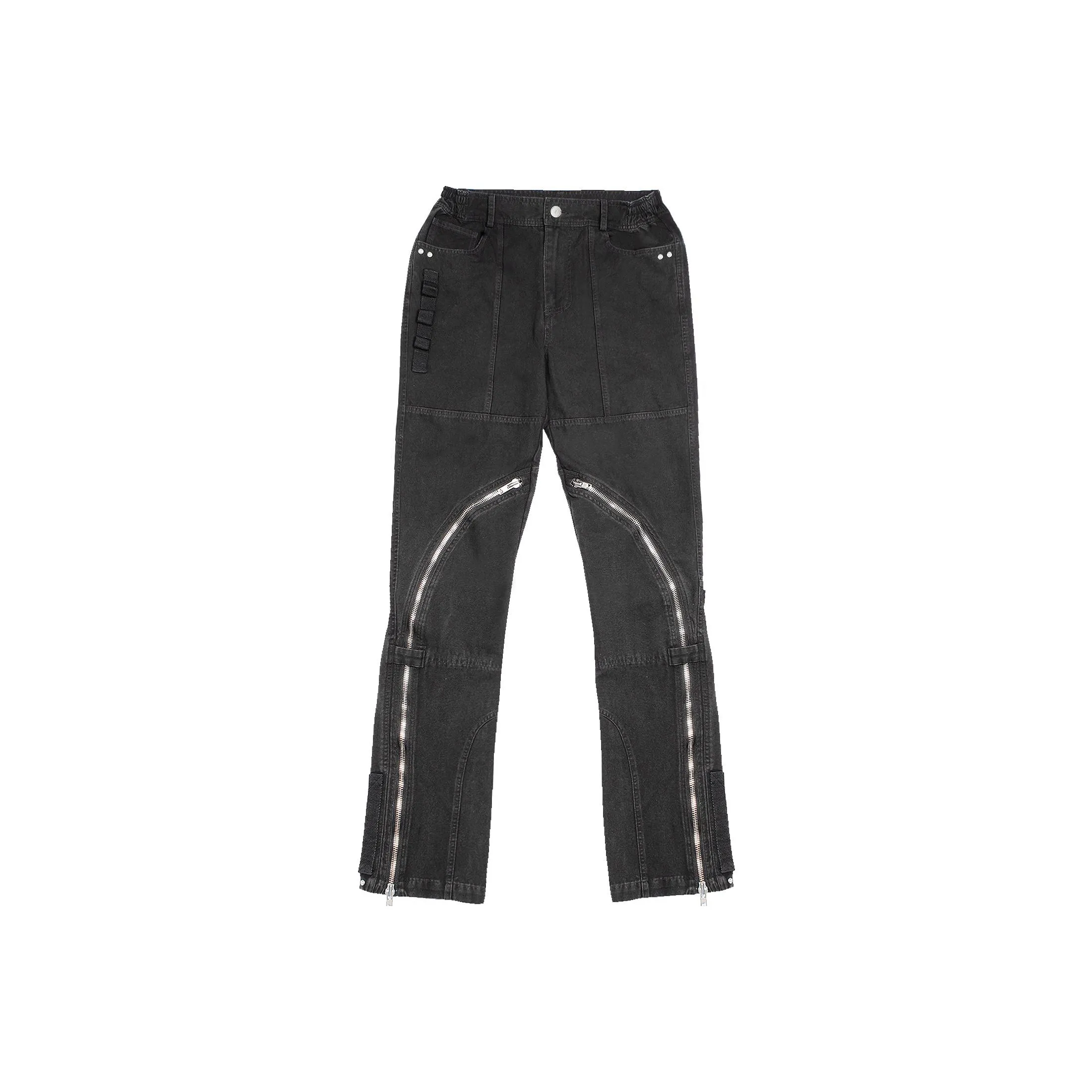Far Archive Промытые черные унисекс джинсы