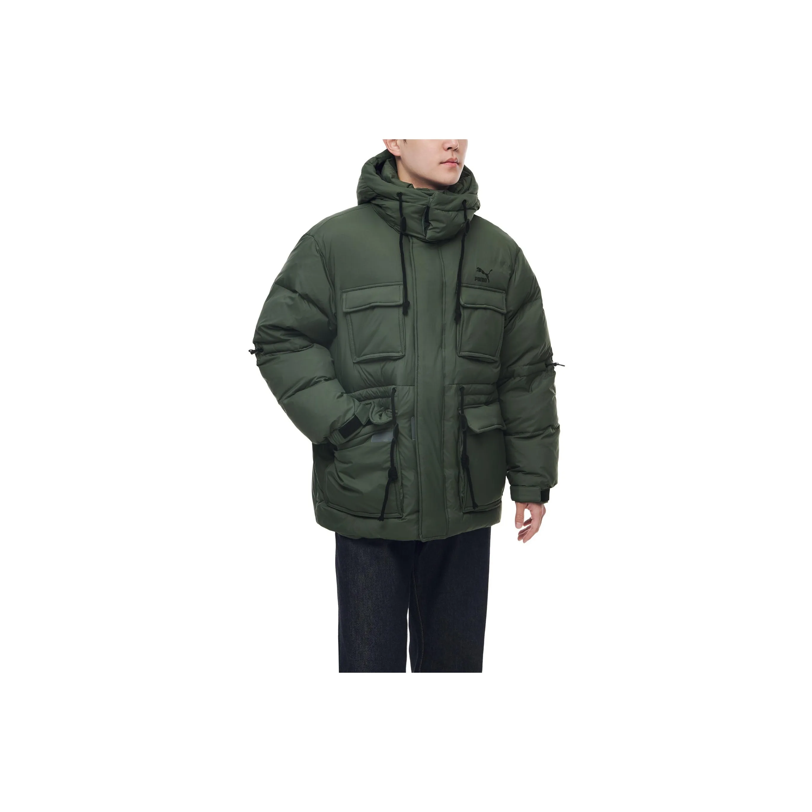 PUMA Зеленый Мужской Пуховик