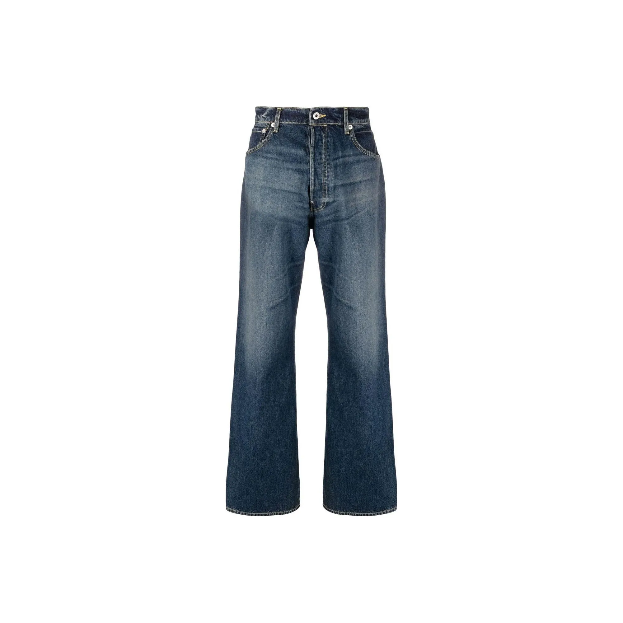 KENZO Suisen Wide Leg Relaxed Fit Jeans