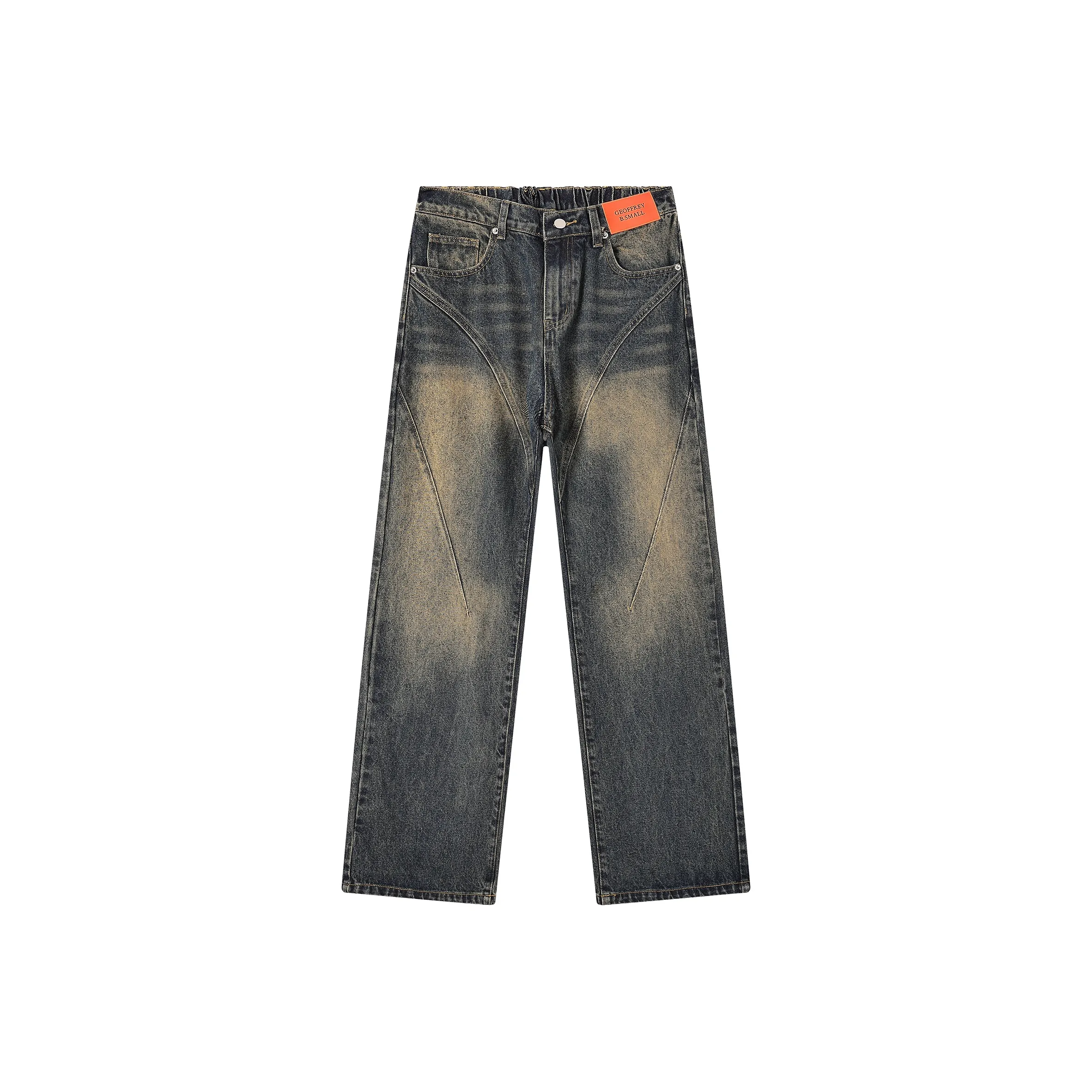 GEOFFREY B. SMALL Джинсы Унисекс Выстиранный Синий