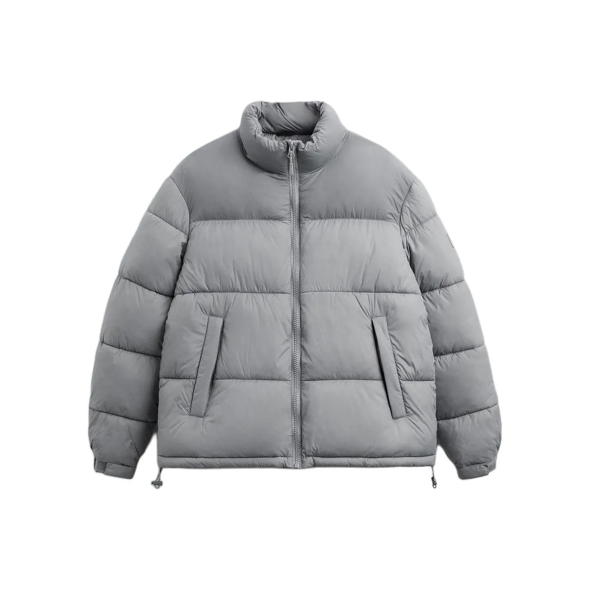 ZARA Пуховик Мужской Светло-Серый