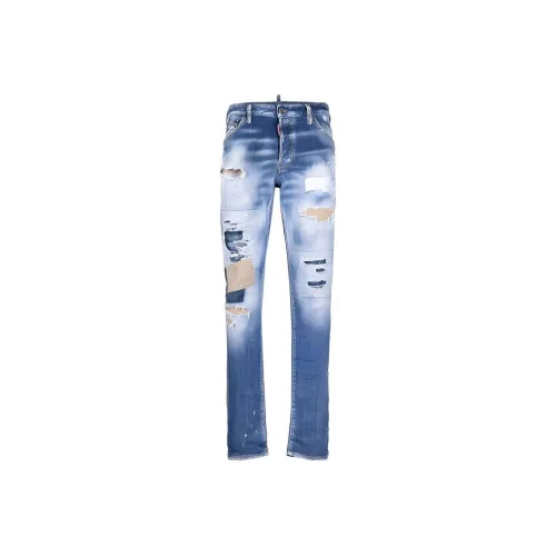 DSQUARED 2 Мужские джинсы синие