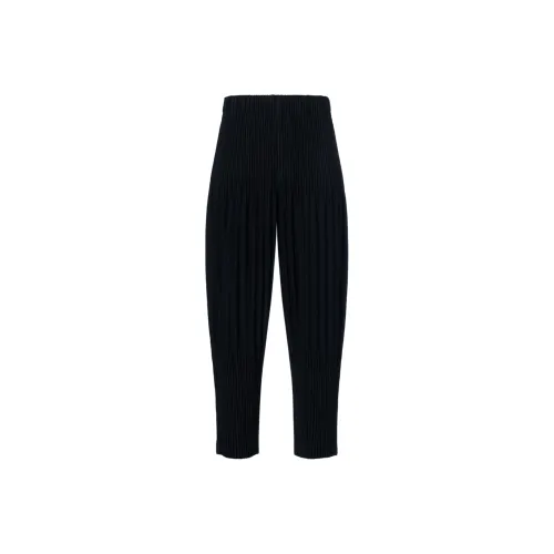Homme Plissé Issey Miyake Черные Мужские Повседневные Брюки