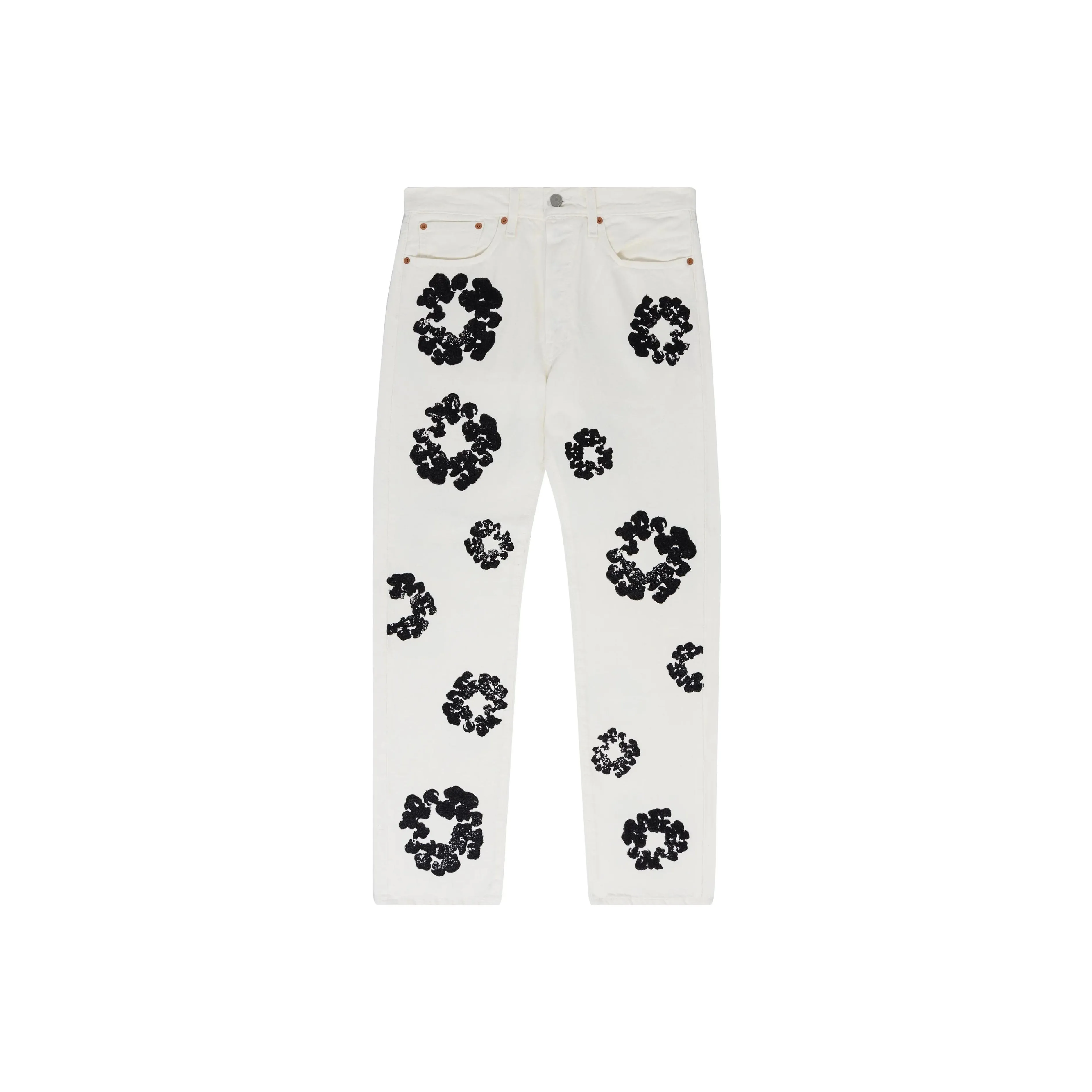 Denim Tears X Levi's Wreath print Straight leg Jeans