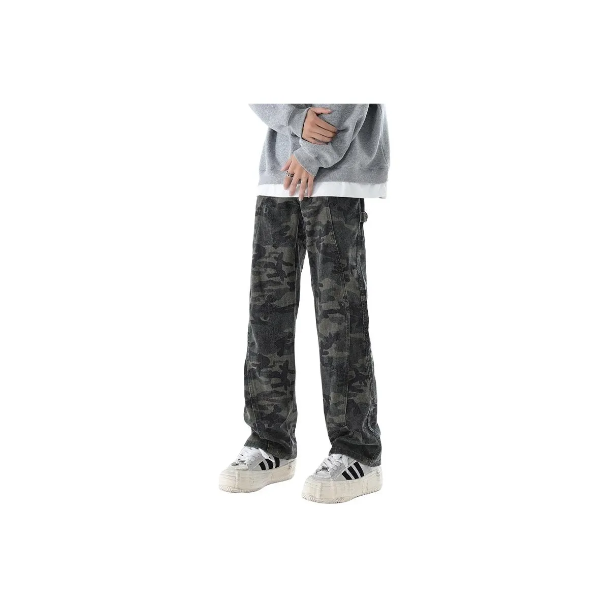 DABAISHA Jeans Unisex Camouflage