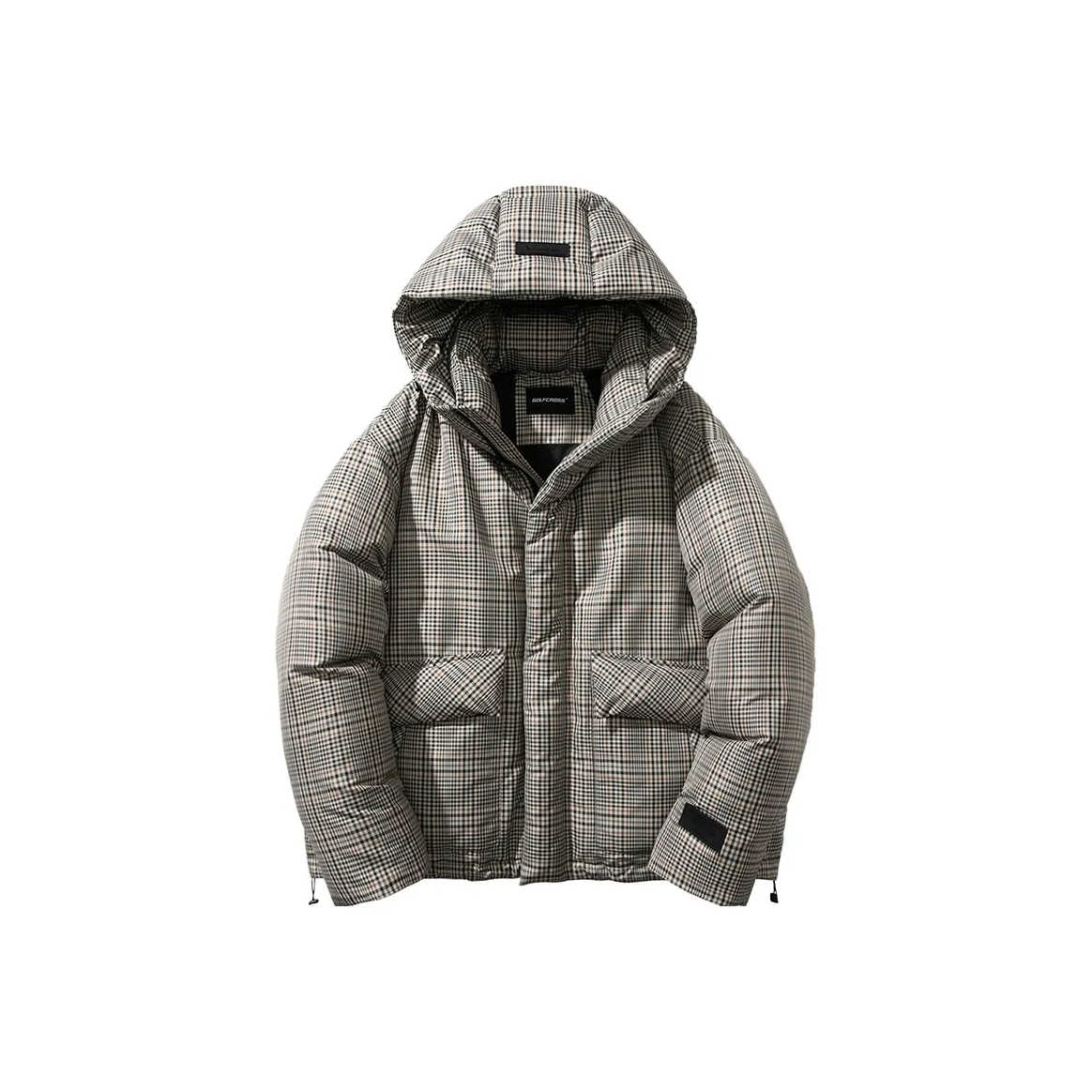 GOLFCROSS Пуховик Куртка Унисекс Кофейная Клетка