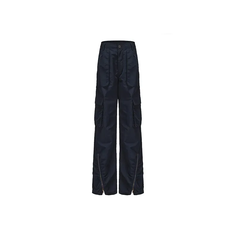 VANN VALRENCÉ Cargo Pants Women's Navy Blue