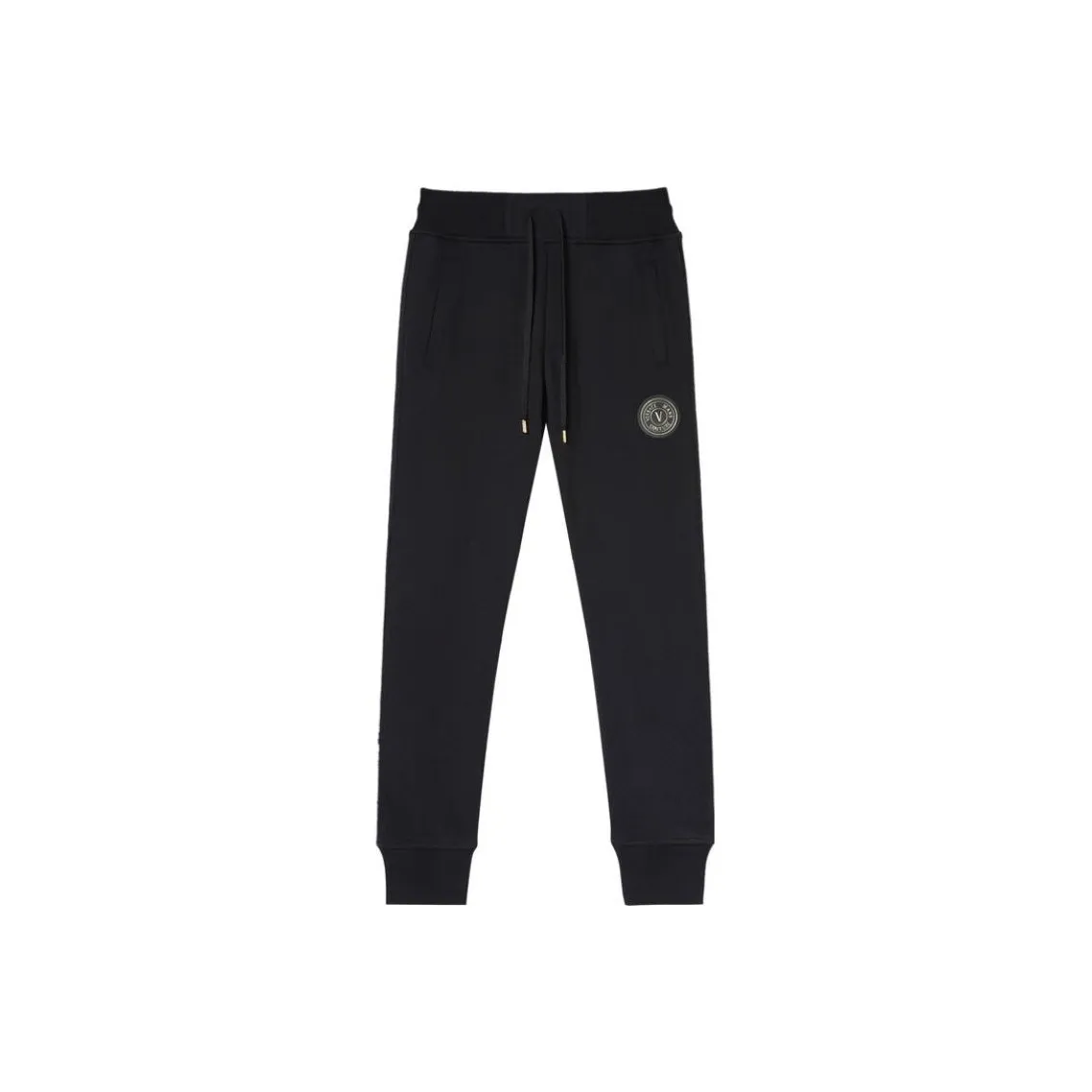 VERSACE JEANS COUTURE SS23 Knitted Sports Pants Men's Black