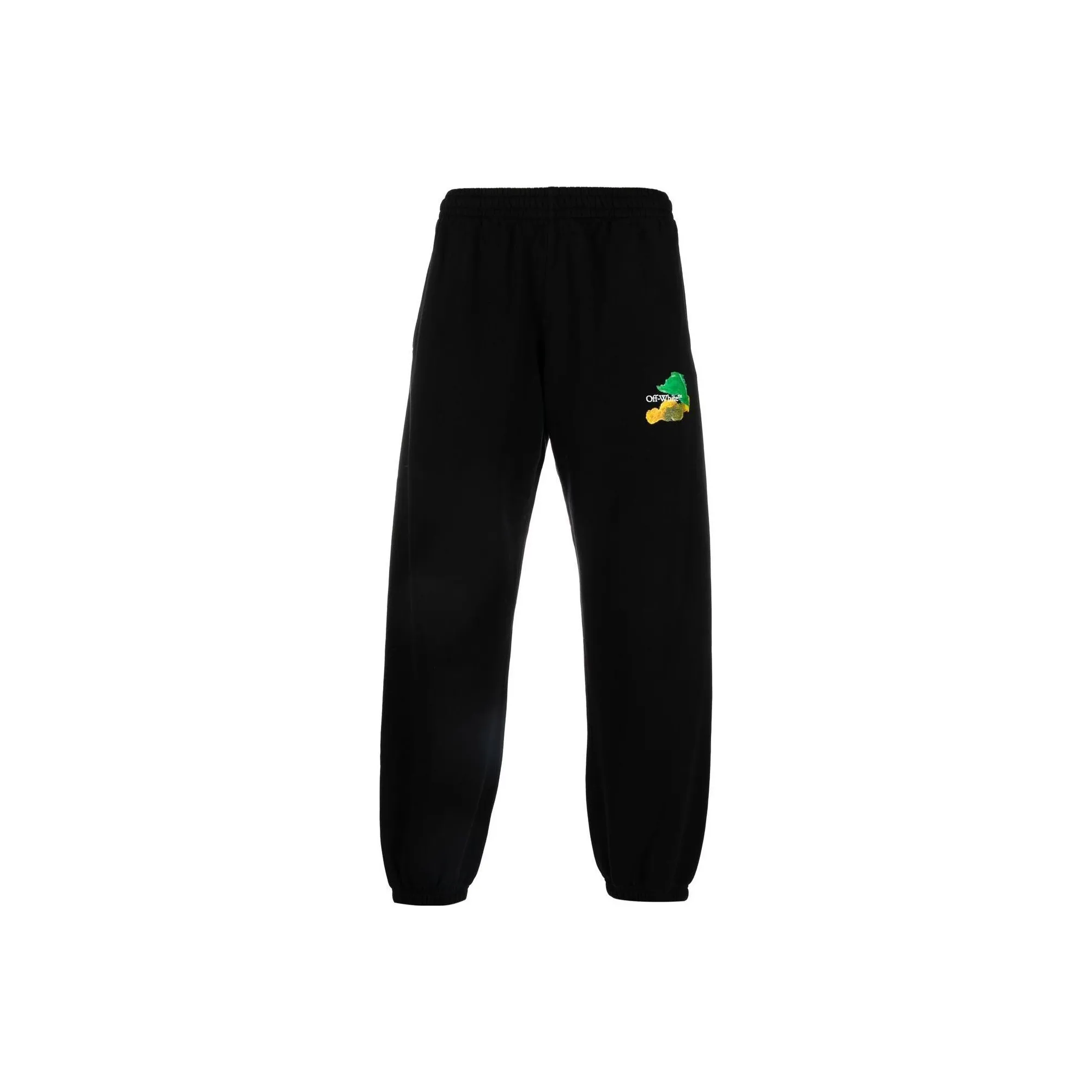 Off Белые Вязаные Тренировочные Штаны Мужские Черные