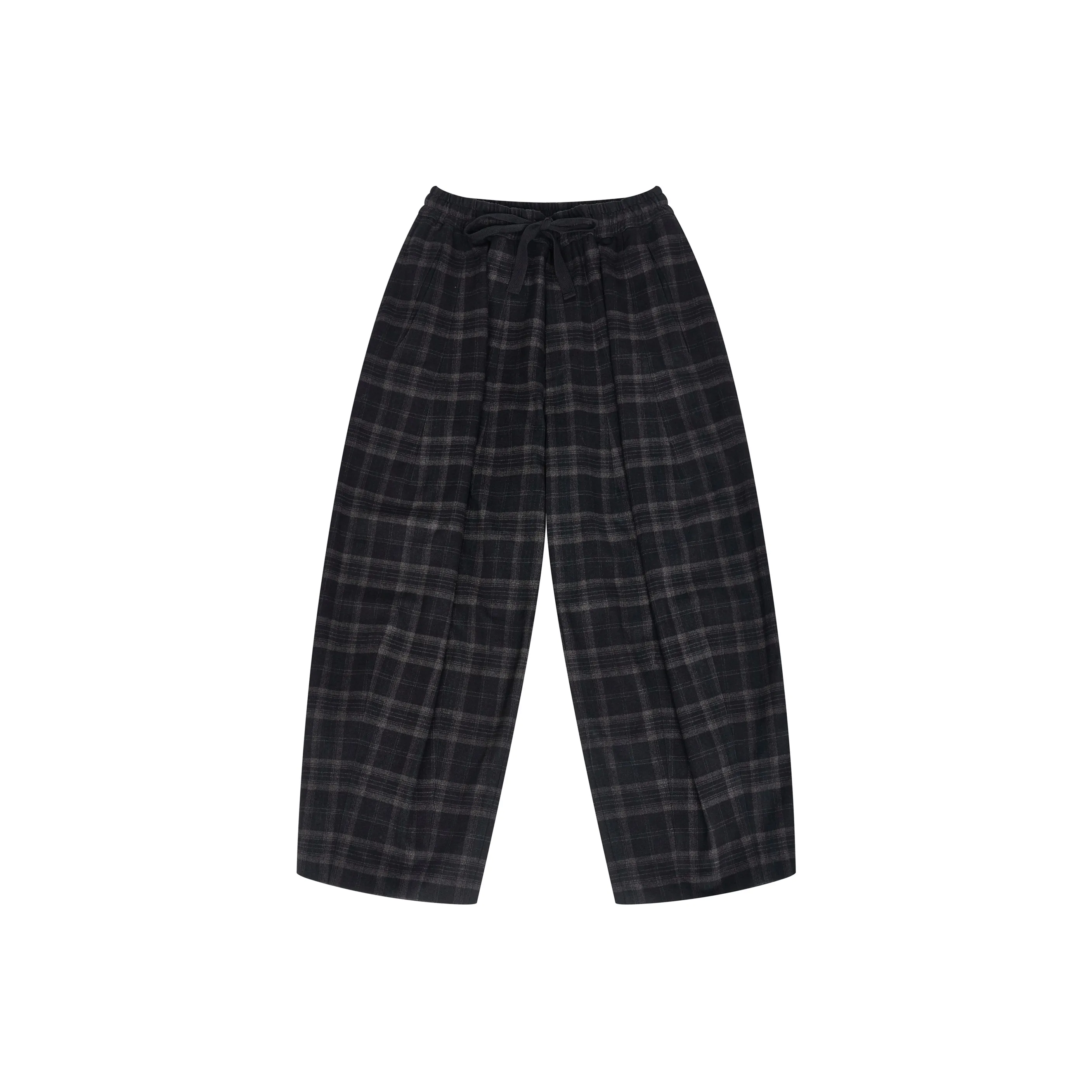 OPICLOTH Черно-серая клетка Унисекс Повседневные брюки