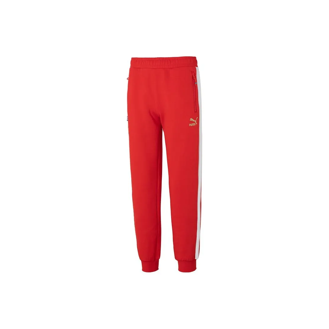 PUMA Knitted Sweatpants Unisex Red