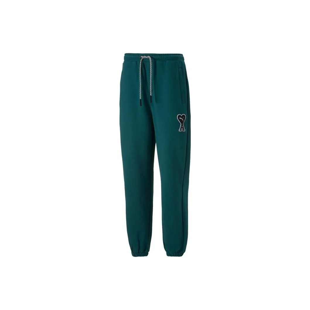 PUMA x AMIPARIS Вязаные тренировочные штаны унисекс мохово-зеленый