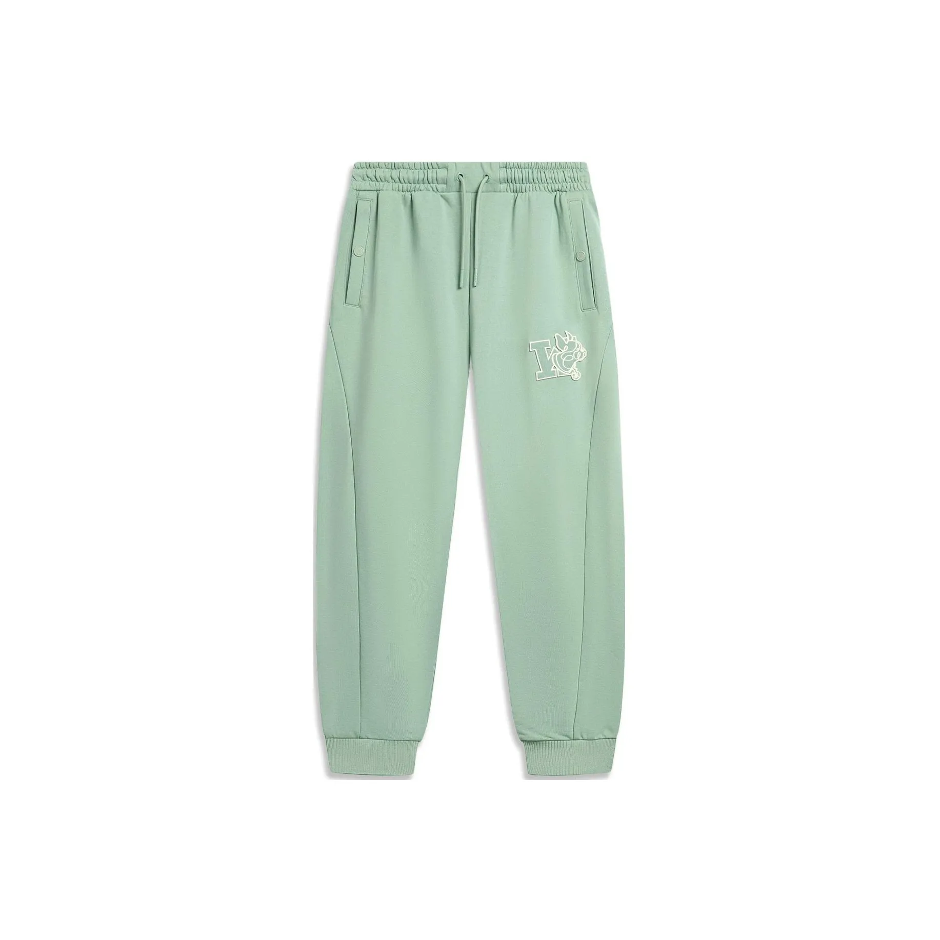 LINING Wade Collection Вязаные Тренировочные Штаны Мужские Нефритовый Дым Зеленый