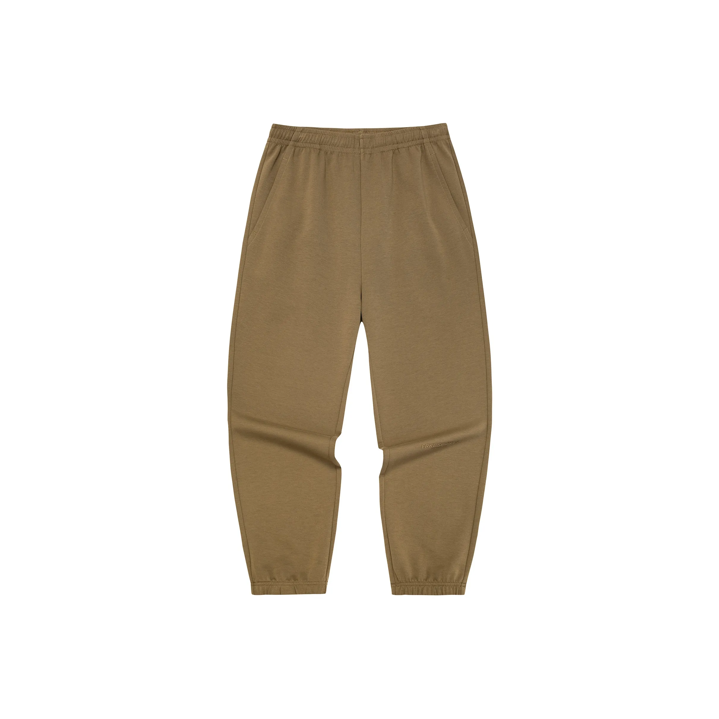 Erke Тренировочные брюки Мужские Лен Коричневый