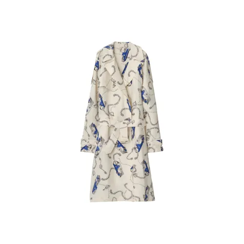 Burberry Белый Мужской Тренч