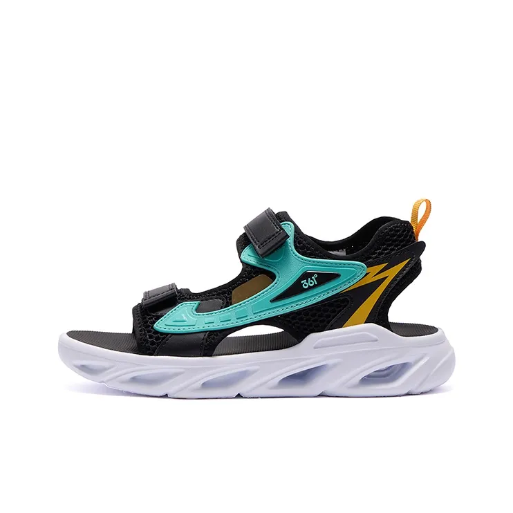 361°KIDS Сандалии Низкие Топ Черный/Озёрный Зелёный/Манго Золотой Унисекс