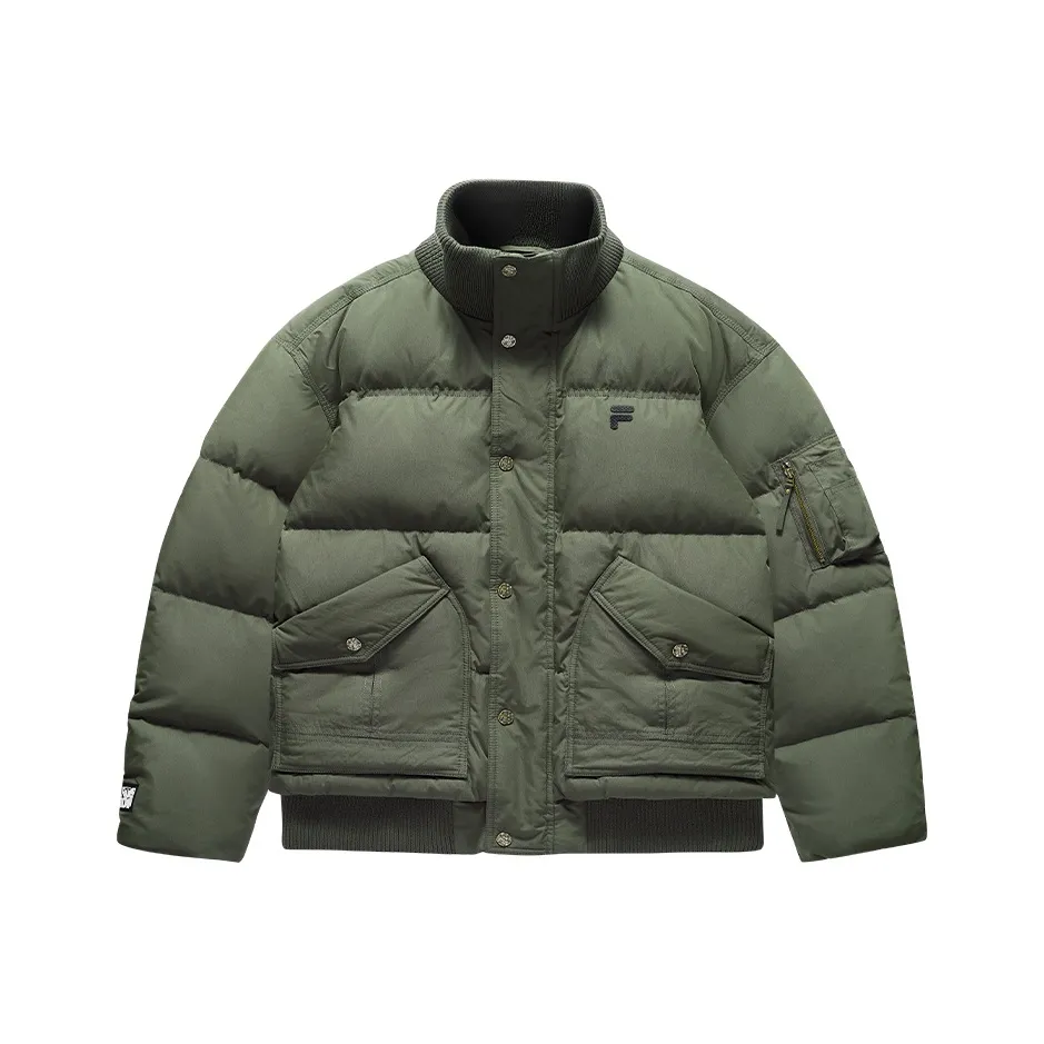 FILA FUSION FILA FUSION X Down Jackets Men Avocado Skin Dark Green