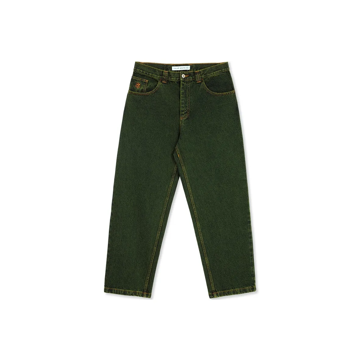 POLAR SKATE CO Джинсы Унисекс Желтый Зеленый