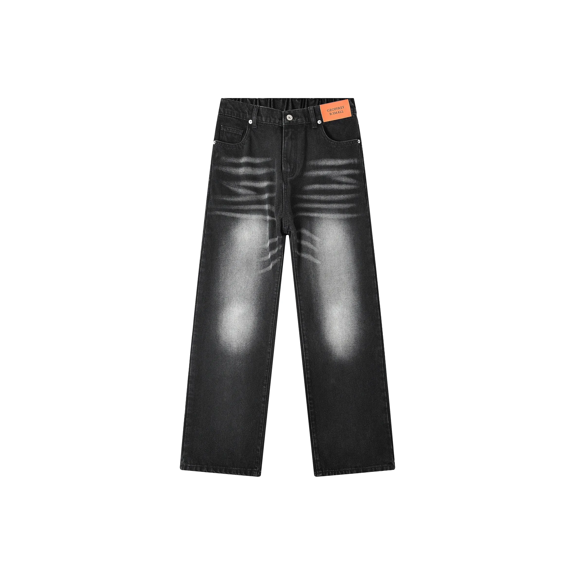 GEOFFREY B. SMALL Джинсы Унисекс Выстиранный Черный