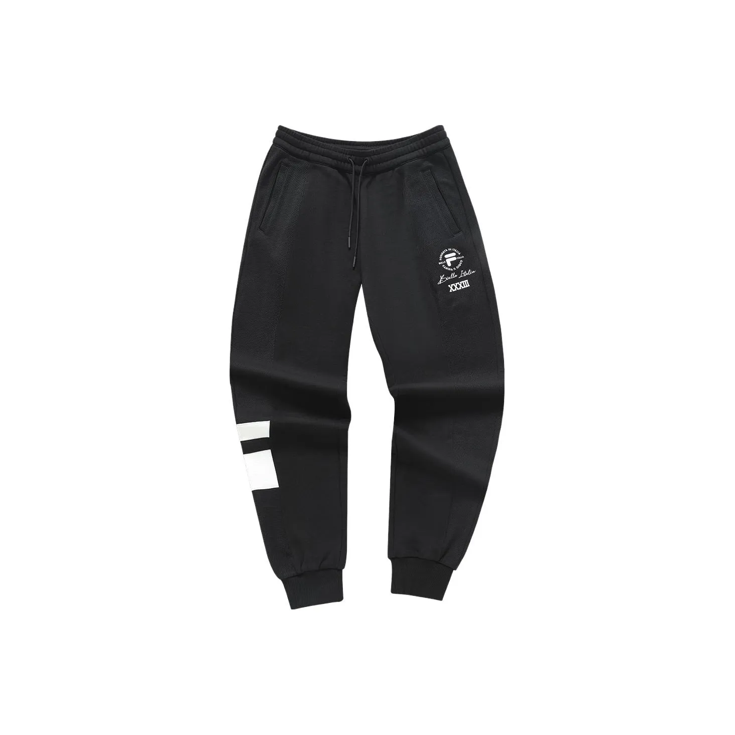 FILA FUSION Глубокий Черный Мужские Вязаные Тренировочные Штаны