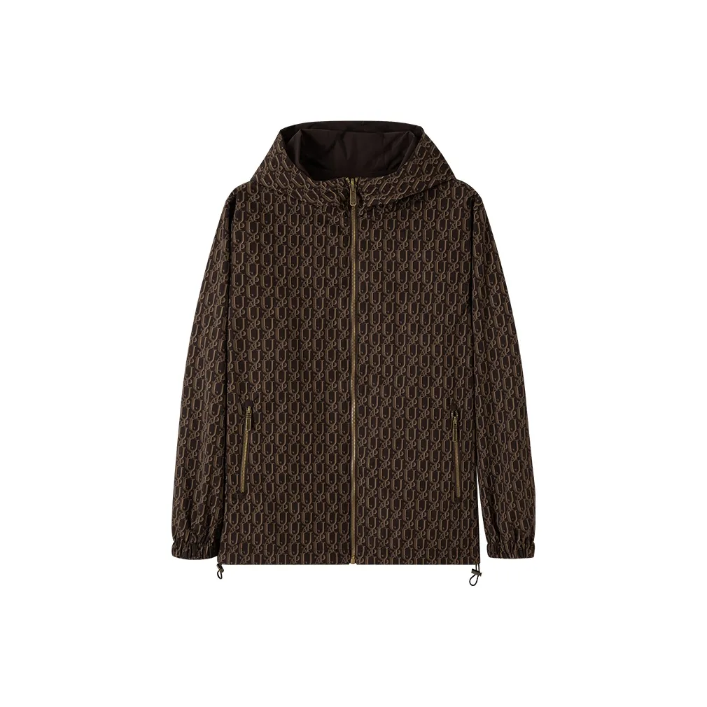 U.S. POLO ASSN. Jackets & Coats Men's Dark Coffee Print