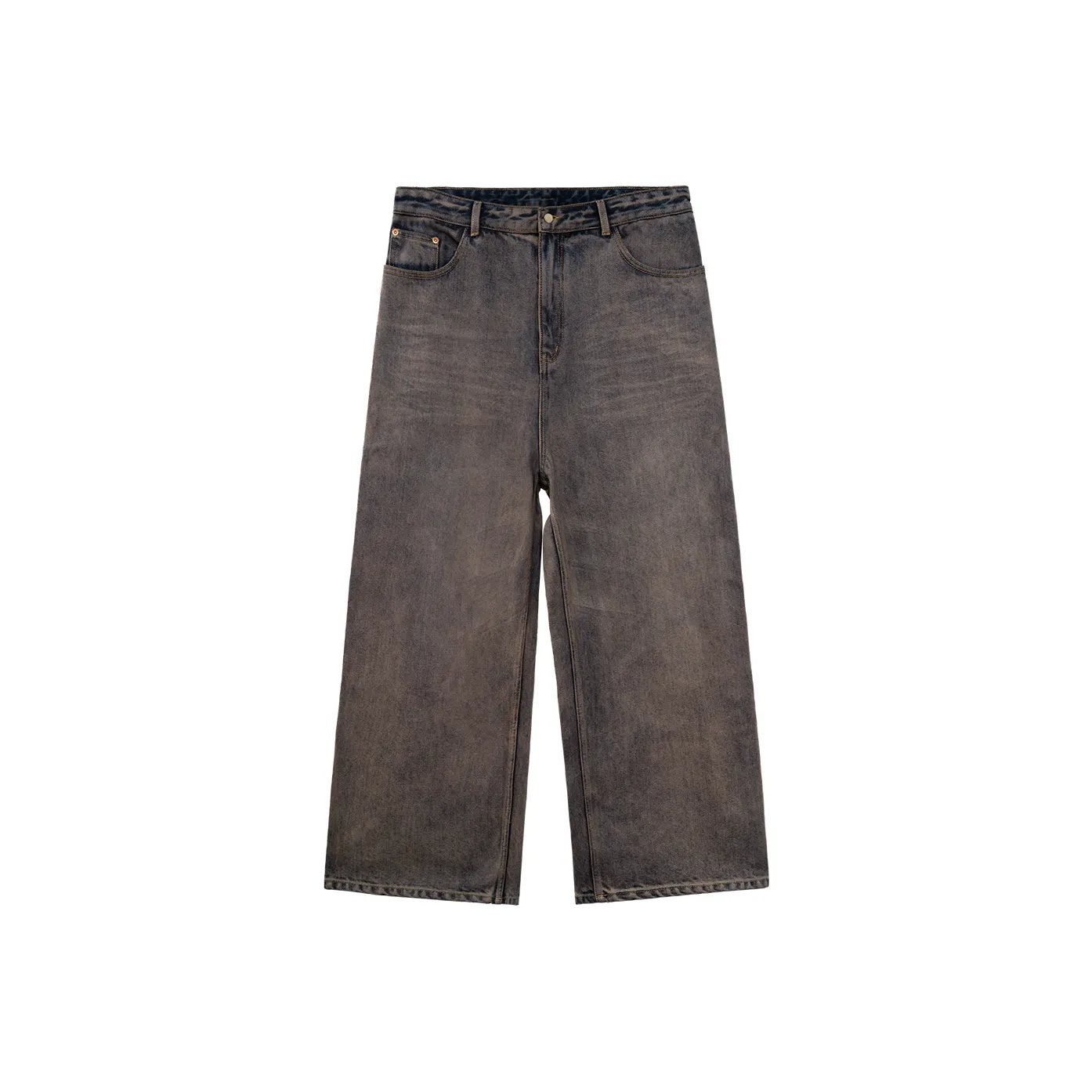 SIMPLE PROJECT Jeans Unisex Gray Purple
