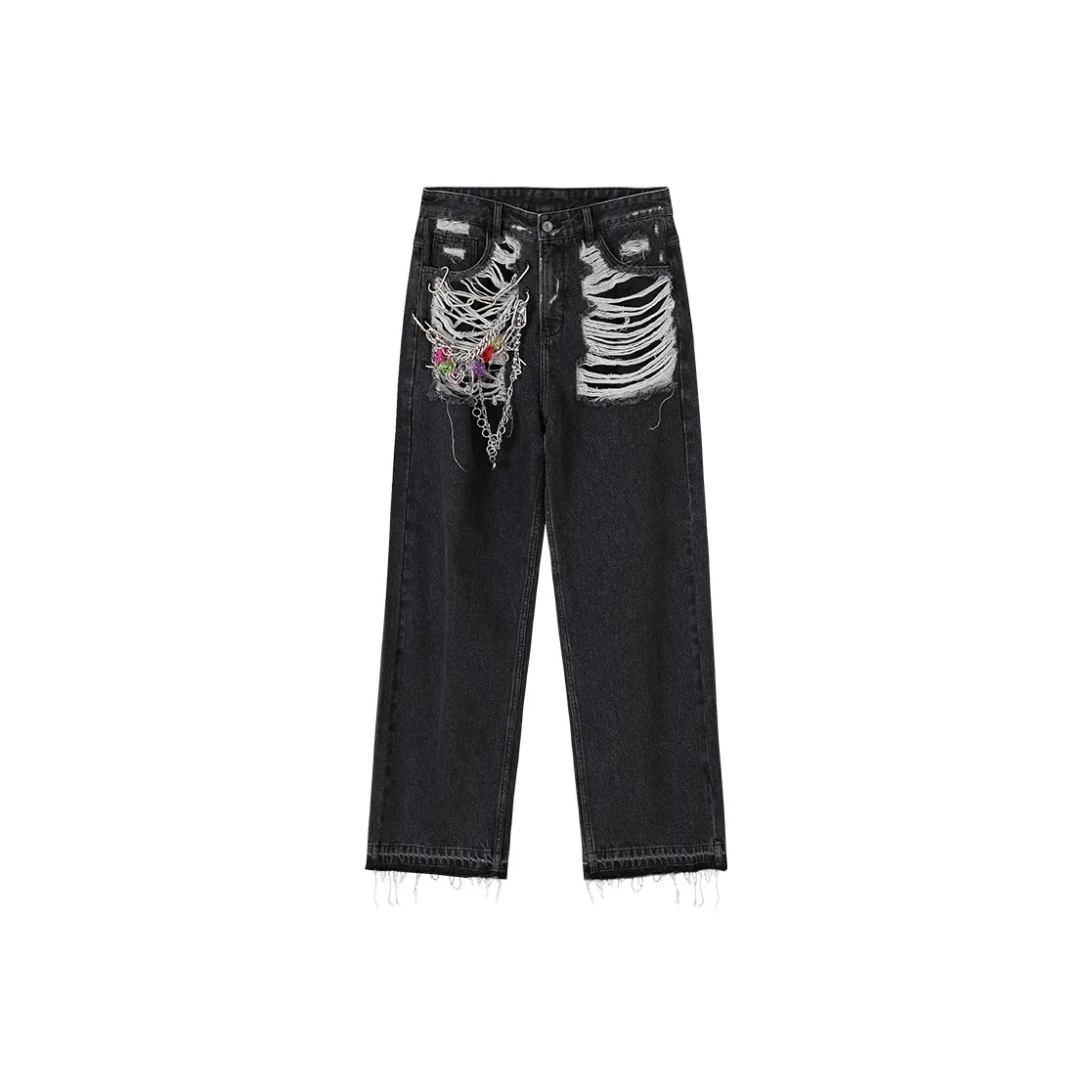 CONP Угольно-серый Унисекс Джинсы