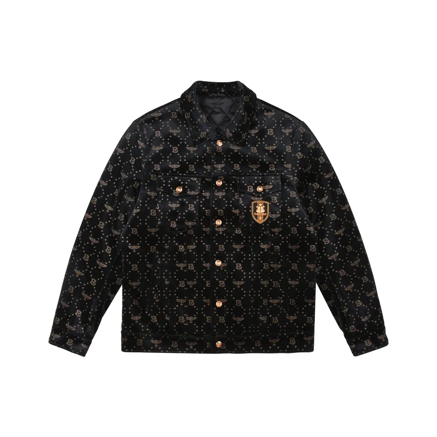 Raidy Boer Пуховая куртка Мужская Черный Цветочный