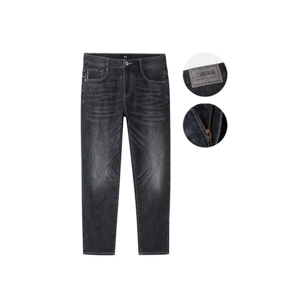 HLA Черный джинсовый градиент Средний 38 Мужские Джинсы