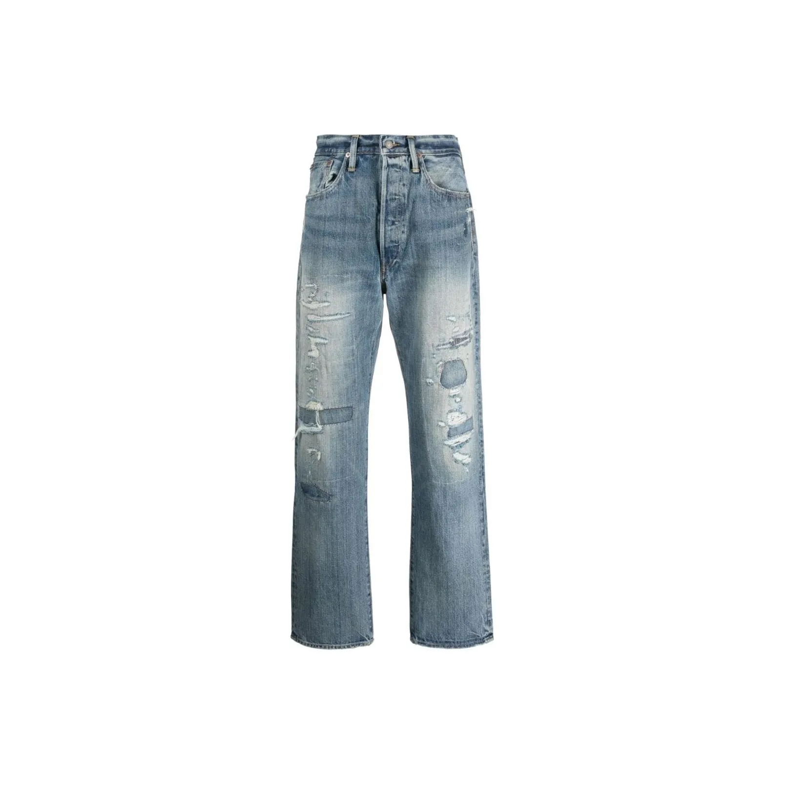 Polo Ralph Lauren Logo Patch Straight-Leg Jeans