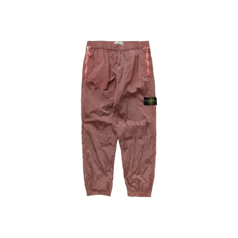 STONE ISLAND SS23 Knitted Sweatpants Men's Pink