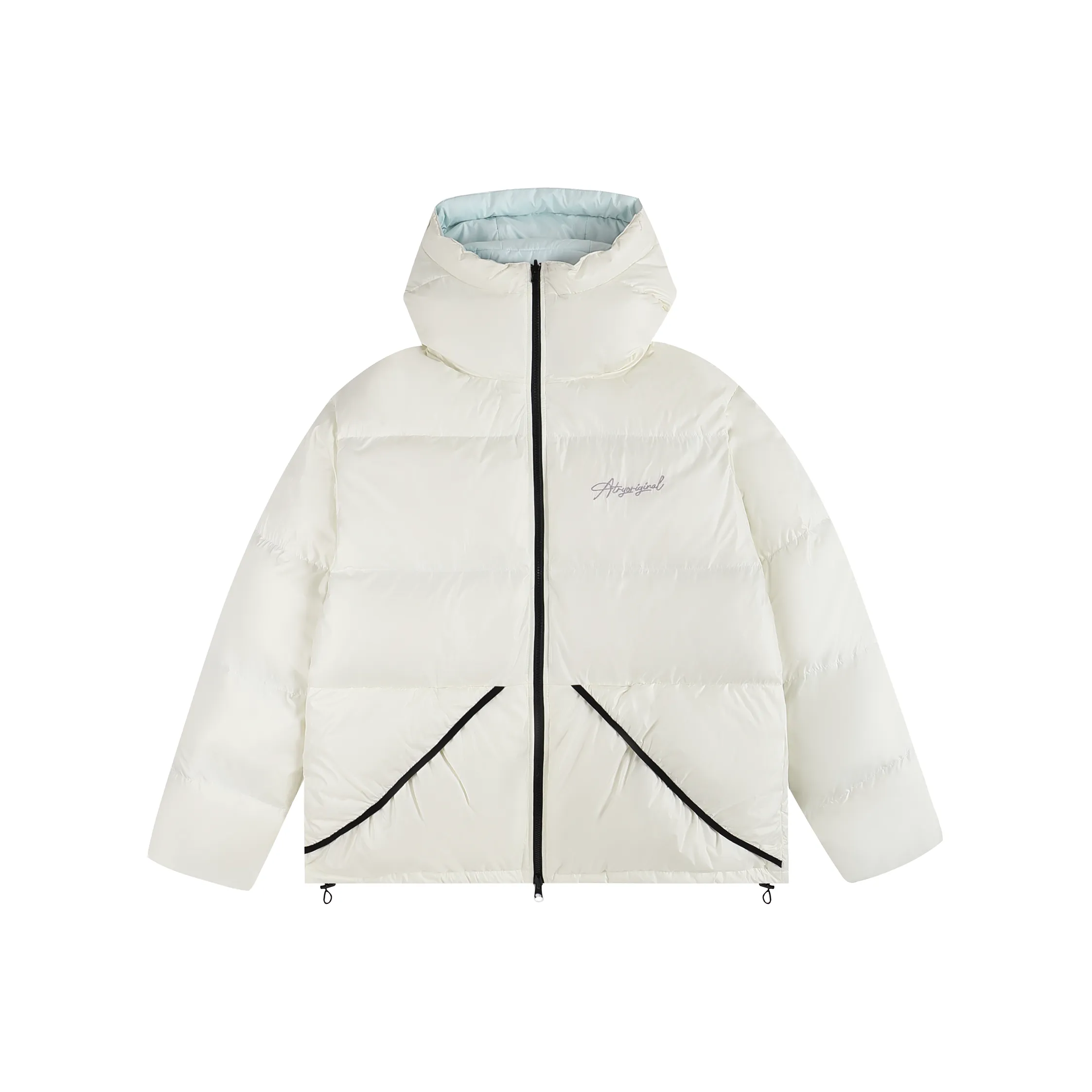 Atry Flower Body LOGO Series Down Jacket Unisex White