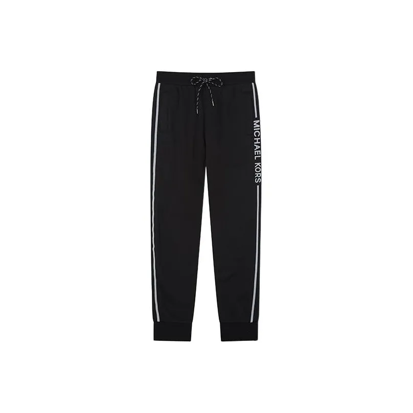 MICHAEL KORS SS23 Knitted Sports Pants Men's Black