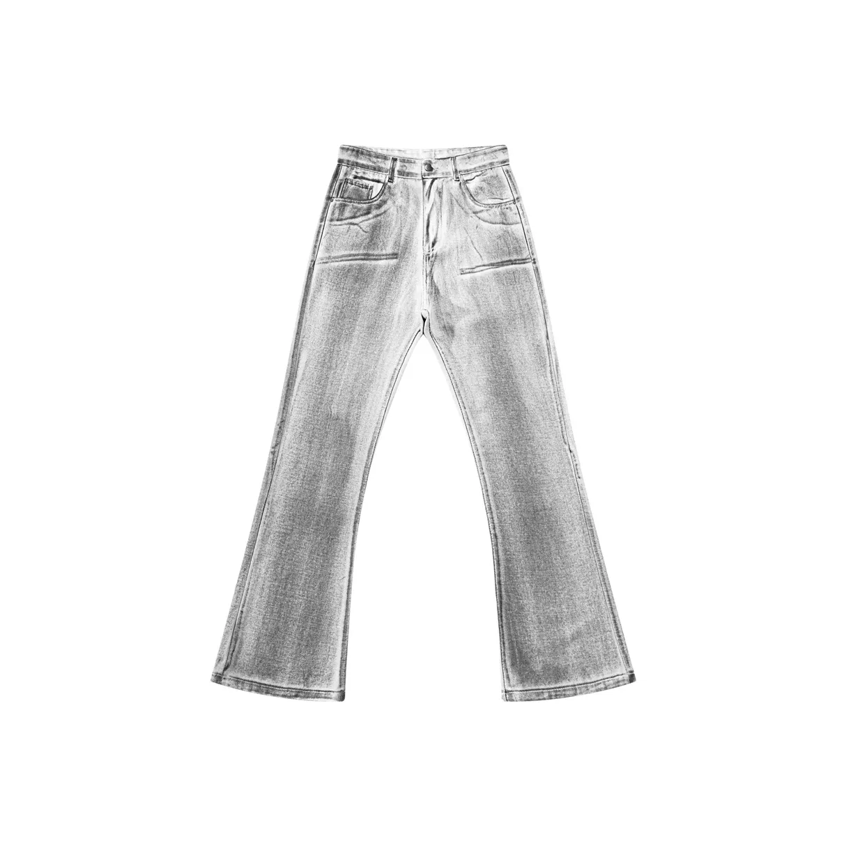 PEIMENG Джинсы Унисекс Белый Серый