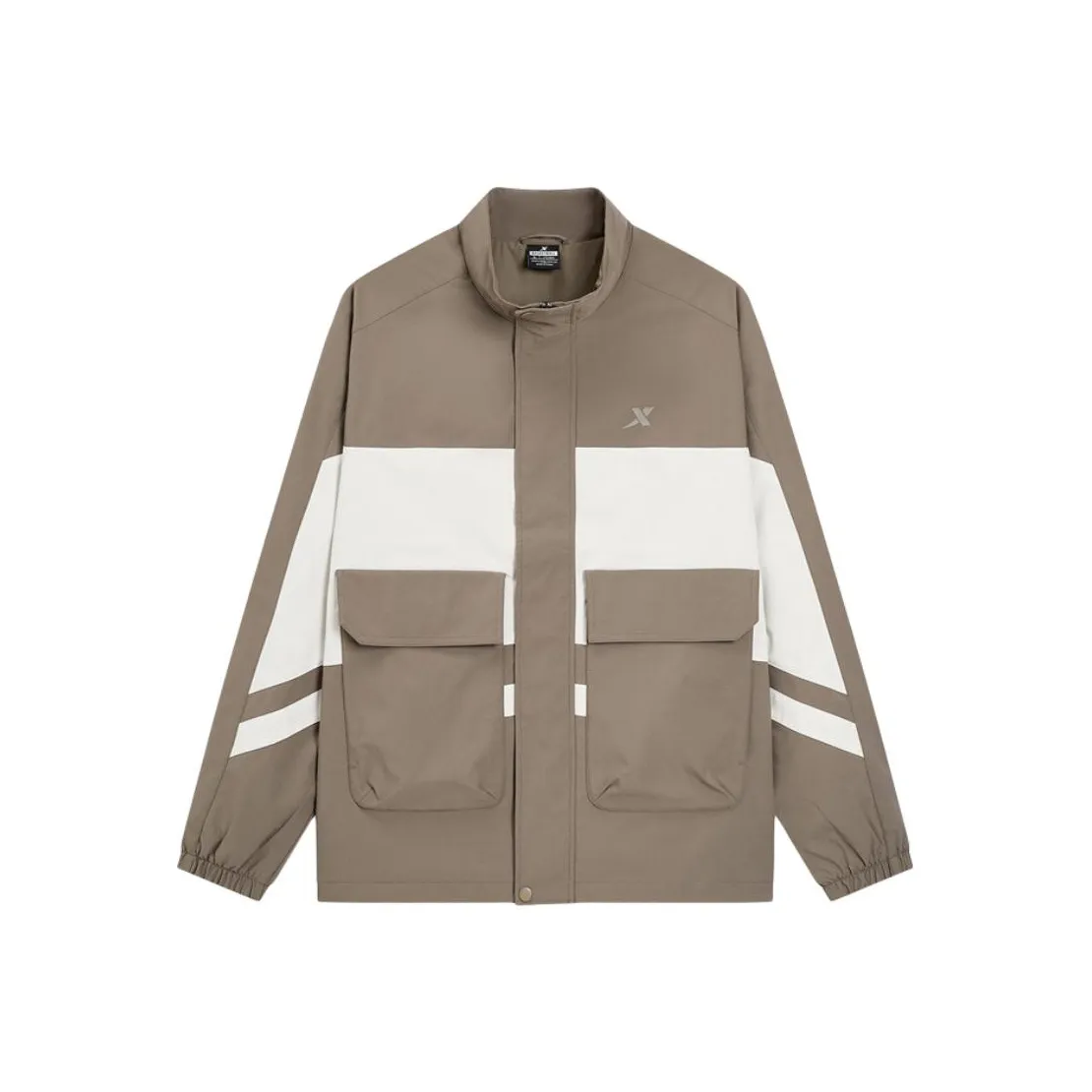 XTEP Trench Coat Men's Thunder Rain Gray/Bright Moon White