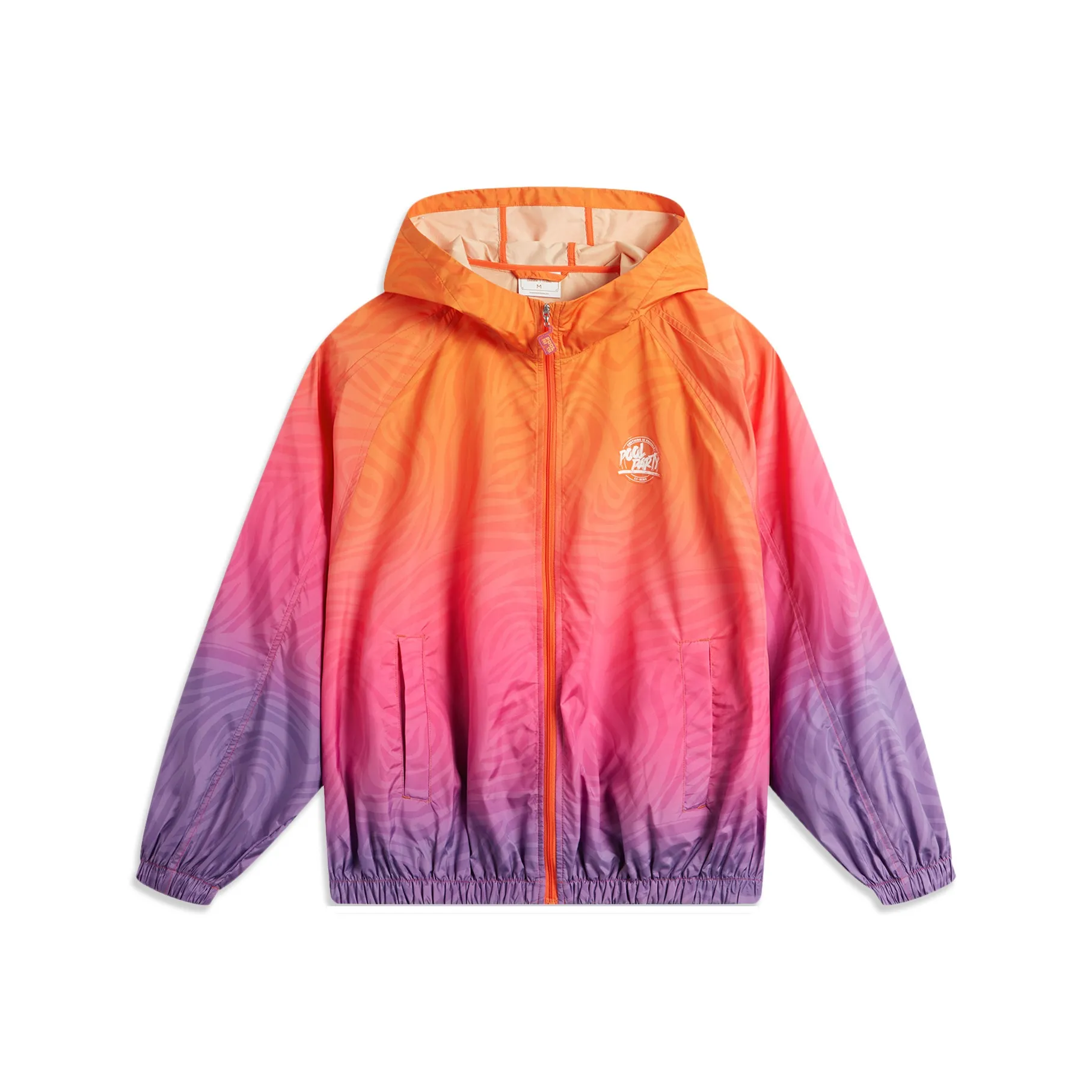 LINING Sports Life Collection Тренчкот Мужской Ярко-Оранжевый С принтом по всей поверхности