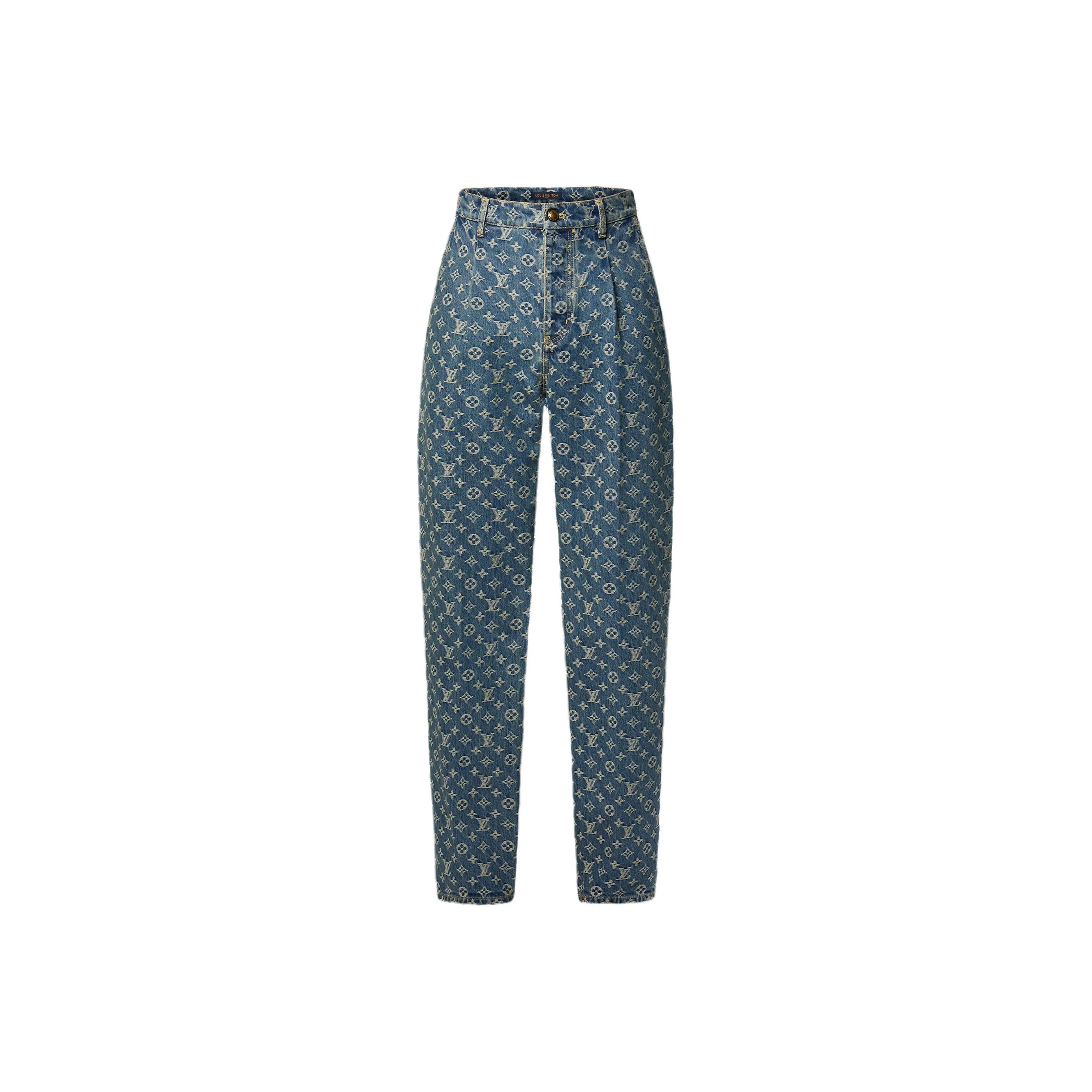 LOUIS VUITTON Monogram Denim Tailored Pants