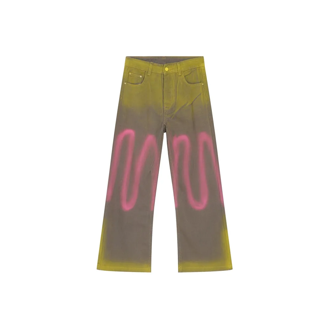 Voguo Relay Loose Fit Straight Fit Jeans Unisex