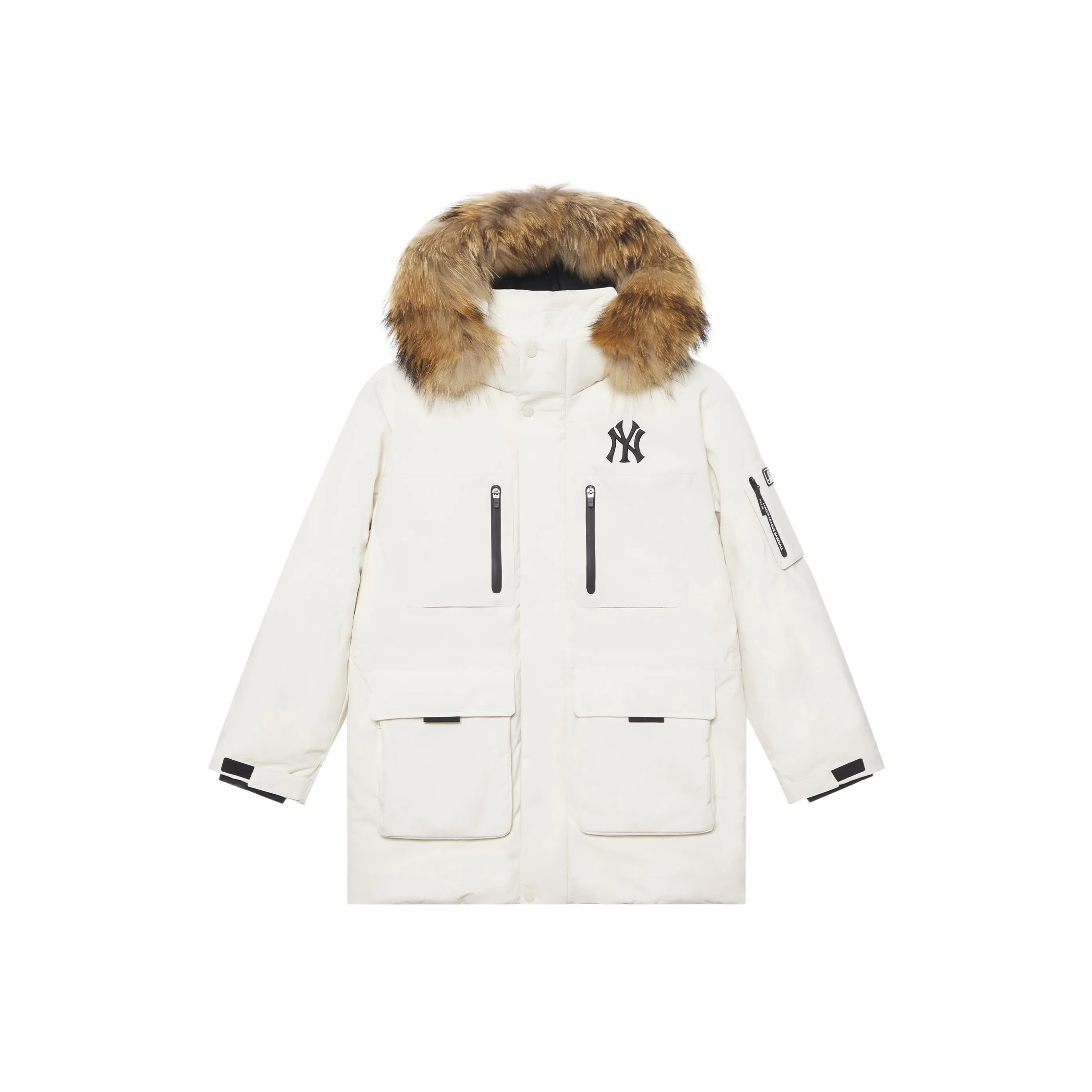 MLB New York Yankees Basic Collection FW24 Пуховик Унисекс Темный крем