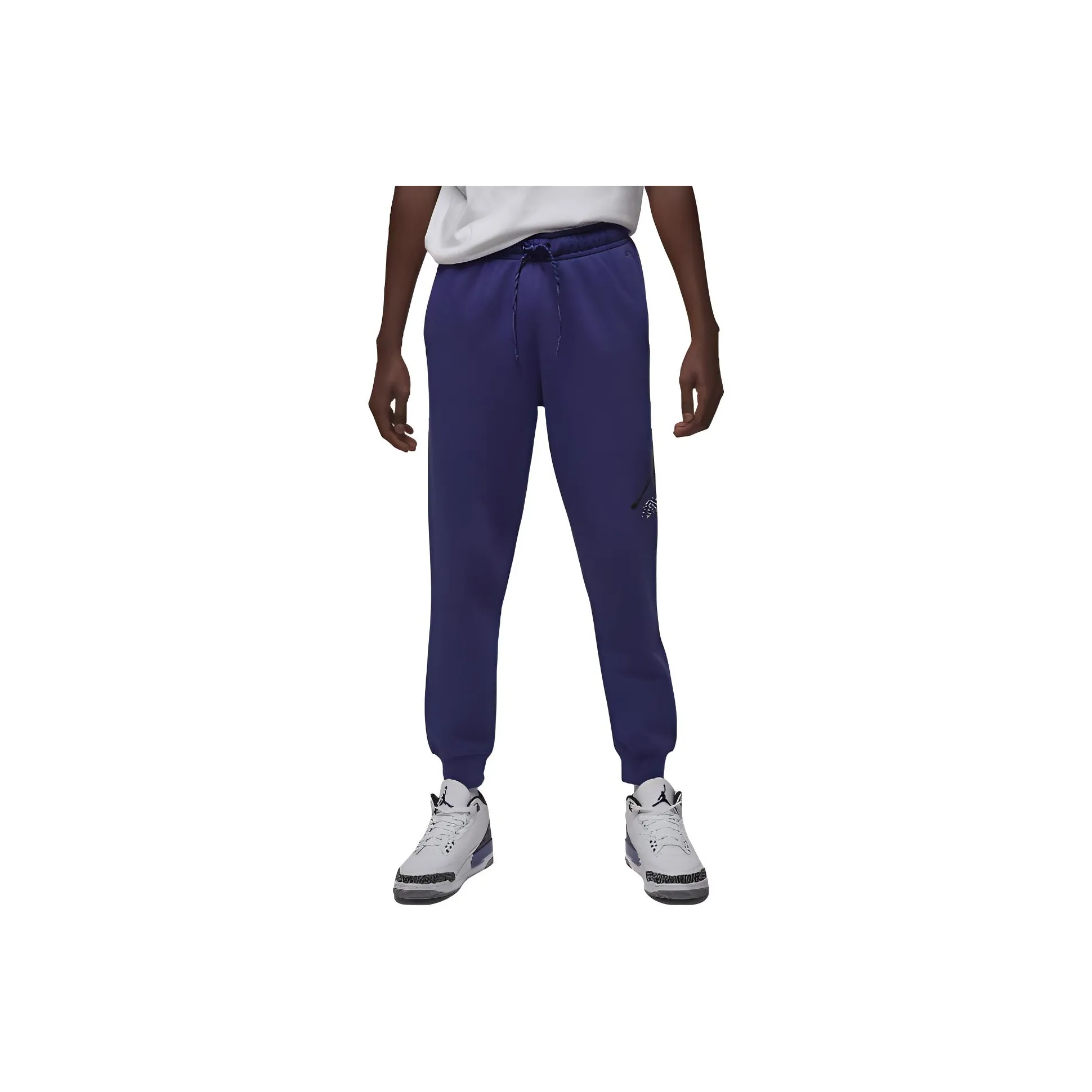 JORDAN Essentials Небесно-фиолетовые мужские вязаные тренировочные брюки