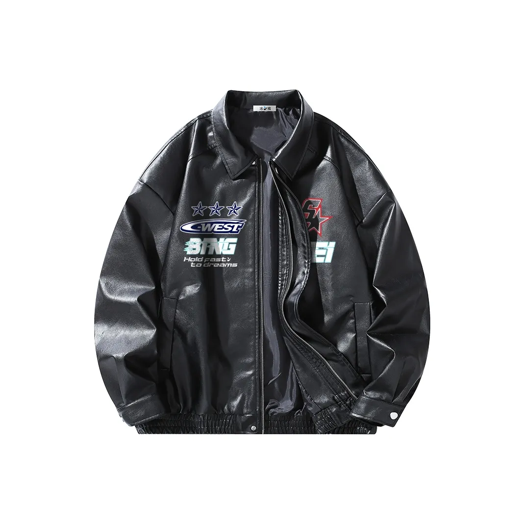 Ice Flying Leather Jacket Unisex
